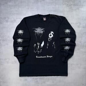 Y2K Darkthrone Transilvanian Hunger Goth Long Sleeve Shirt
